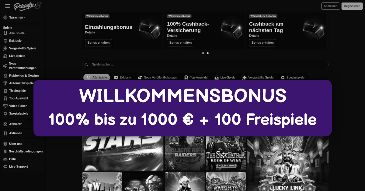 Paradise8 Casino Deutschland